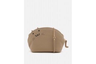 8097-1 Khaki Kiki Feline Mini Crossbody Bag